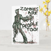 Zombies sind Leute zu gear Karte (Gelbe Blume)