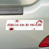 Zombies sind meine Freunde Autoaufkleber (Auf Auto)