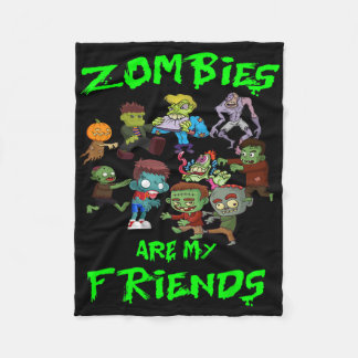Zombies sind meine Freundinnen Halloween Fleecedecke