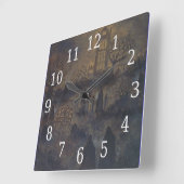 Zombies Square Clock Quadratische Wanduhr (Winkel)