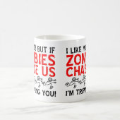 Zombies Tripping Funny Mug Kaffeetasse (Mittel)