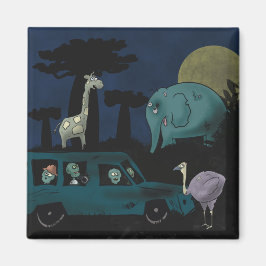Zombies über Safari Magnet