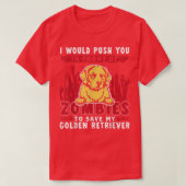 Zombies, um mein goldenes Retriever Funny Hallowee T-Shirt (Design vorne)