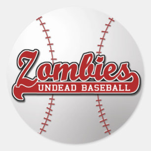 ZOMBIES Untoter Baseball - Aufkleber