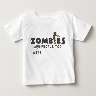 Zombies waren auch Menschen Baby T-shirt