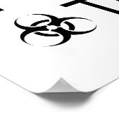 Zombies waren auch Menschen Poster (Ecke)