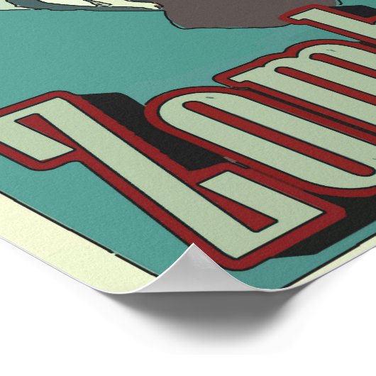 Zombies-Zeichen Poster (Ecke)