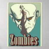 Zombies-Zeichen Poster (Vorne)