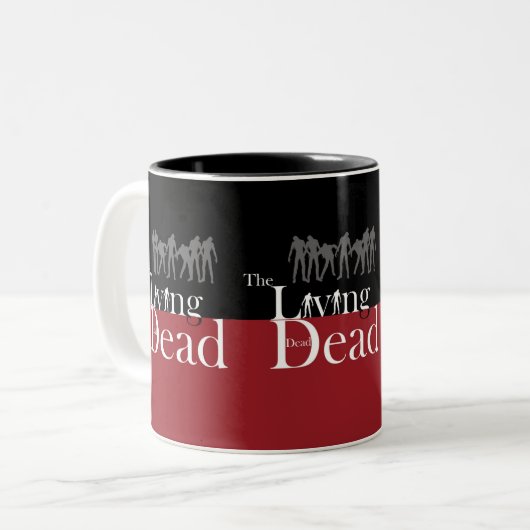 Zombies Zweifarbige Tasse (Vorderseite Links)
