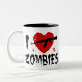 Zombies Zweifarbige Tasse (Links)