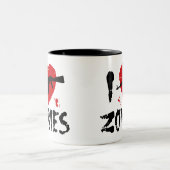 Zombies Zweifarbige Tasse (Mittel)
