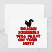 ZombieSquirrelpng Postkarte (Vorne/Hinten)