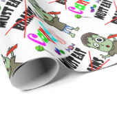 Zombiesüßigkeit Geschenkpapier (Rolleneckpunkt)