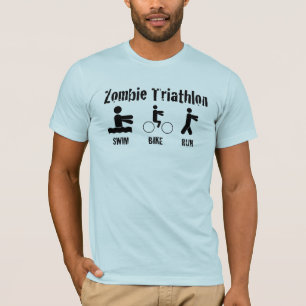 Zombietriathlon-Shirt - Swim, Fahrrad und Lauf… T-Shirt