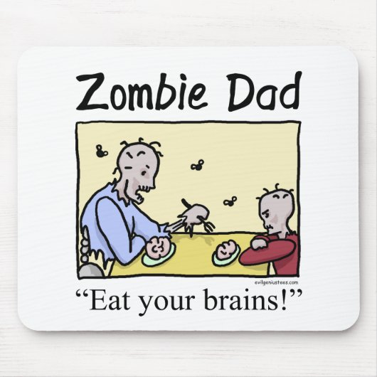 Zombievati, essen Ihre Gehirne Mousepad (Vorne)