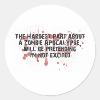 ZombieVerse Runder Aufkleber