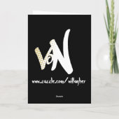 Zombieweihnachten Feiertagskarte (Rückseite)