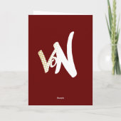 Zombieweihnachten Feiertagskarte (Rückseite)