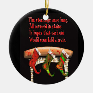 Zombieweihnachten Keramik Ornament