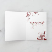 Zombieweihnachtswunsch Feiertagskarte (Innenseite)