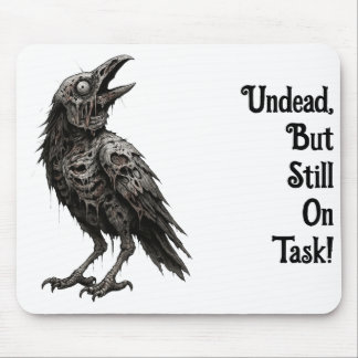 Zombified Crow Mousepad