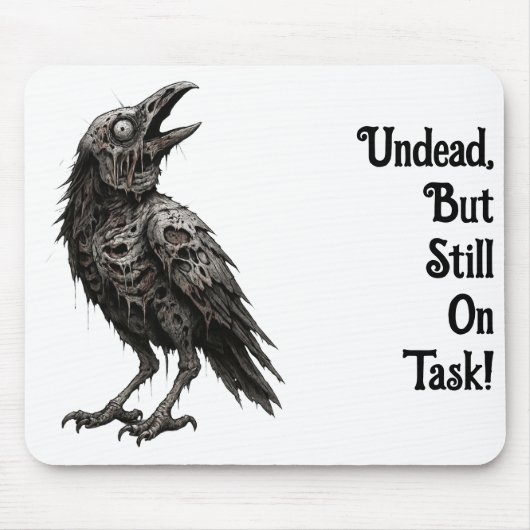 Zombified Crow Mousepad (Vorne)