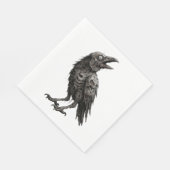 Zombified Crow Serviette (Ecke)