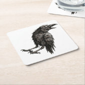 Zombified Crow Untersetzer (angewinkelt)