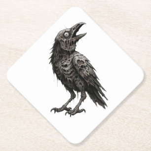 Zombified Crow Untersetzer