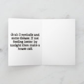 Zombody nicht gut Gefühl Karte (Innenseite)