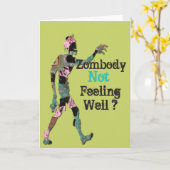 Zombody nicht gut Gefühl Karte (Gelbe Blume)