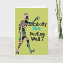 Zombody nicht gut Gefühl Karte