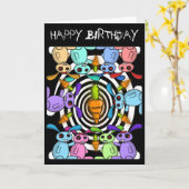 Zombunz Birthday Card Karte (Gelbe Blume)