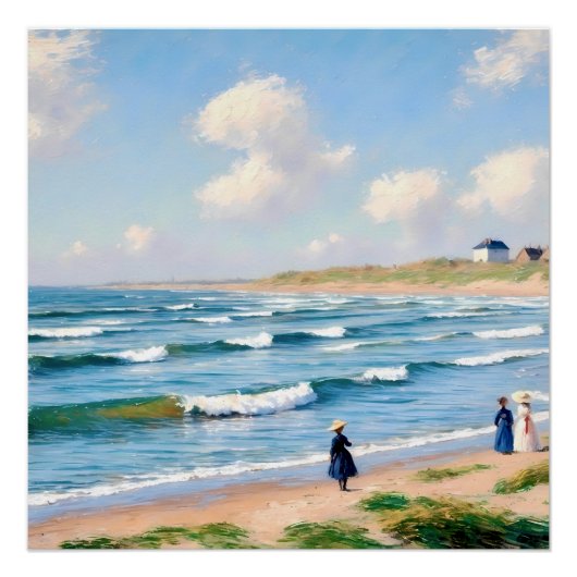 Zomerpicknick aan de Kust Poster (Vorderseite)