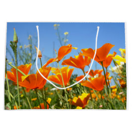 Zomers gevoel van wilde oranje bloemen. große geschenktüte