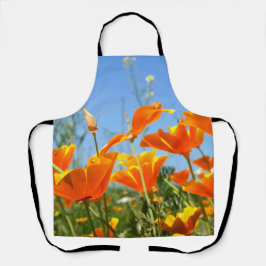 Zomers gevoel van wilde oranje bloemen. schürze