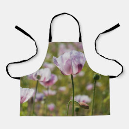 Zomers veld met  lila bloemen in bloei. schürze