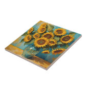 Zomerse Zonnebloemen Fliese (Seite)