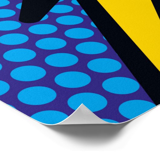 ZOMG Fun Retro Comic Pop Art Poster (Ecke)