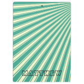 Zomp Color Stripe Funky Muster Klemmbrett (Rückseite)