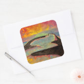 Zon Skatepark Aufkleber! Quadratischer Aufkleber (Umschlag)