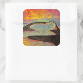 Zon Skatepark Aufkleber! Quadratischer Aufkleber (Tasche)