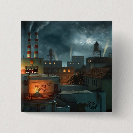 Zone Industrielle - Nacht Button (Vorderseite)