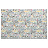 Zone-Out-Typografie Perle Stoff (Fat Quarter (45,7 x 55,9 cm))
