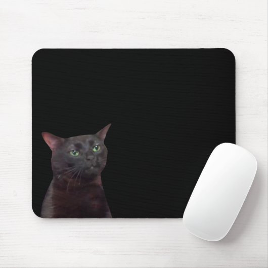 Zoned Out Cat Meme Mouse Pad Mousepad (Mit Mouse)