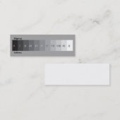 Zonen-System Mini Visitenkarte (Vorne/Hinten)