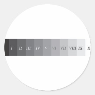 Zonensystem Runder Aufkleber