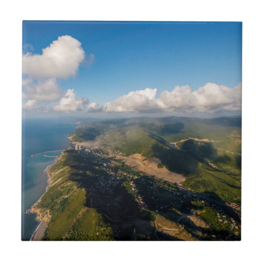 Zonguldak, Luft, Schwarzmeerküste der Türkei Fliese (Vorderseite)