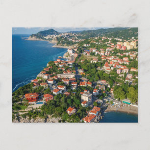 Zonguldak, Luft- und Schwarzmeerküste der Türkei 2 Postkarte