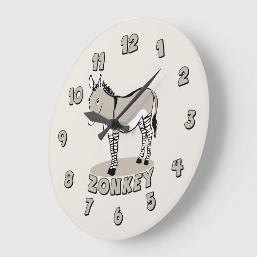 Zonkey Große Wanduhr (Winkel)